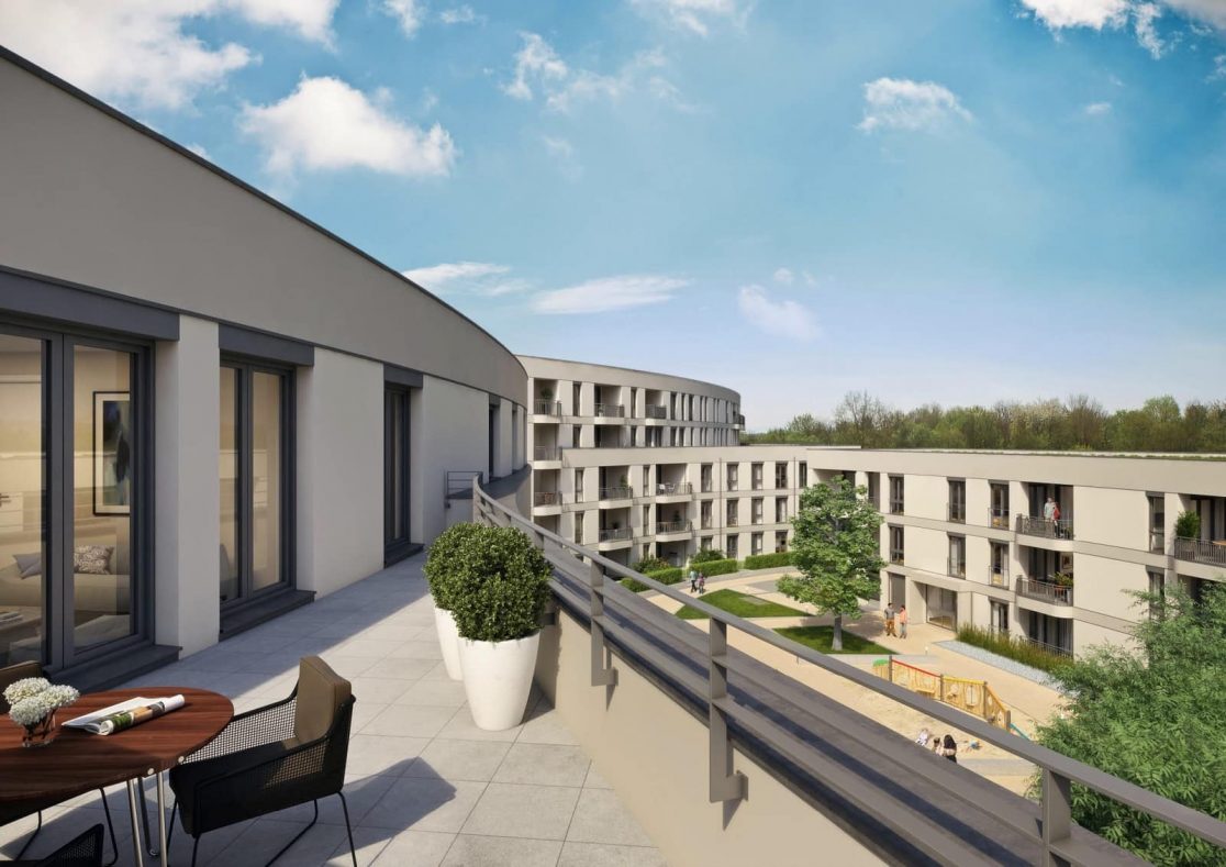 Will Architekten Visualisierung Projekt Gleisharfe Papinstraße Haus C